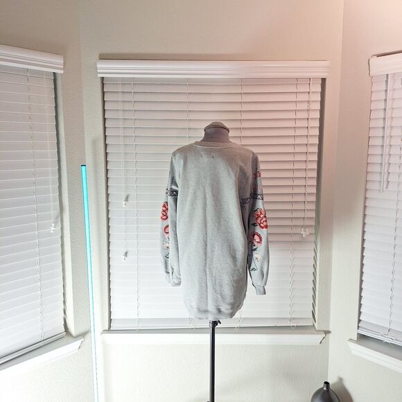 Driftwood size L pullover Long Sleeve Embroidered Sleeves - Picture 11 of 12